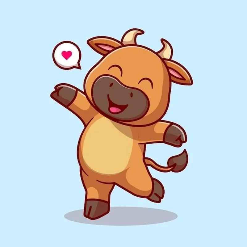 Khám phá ngay cute hình con trâu chibi độc đáo và sáng tạo