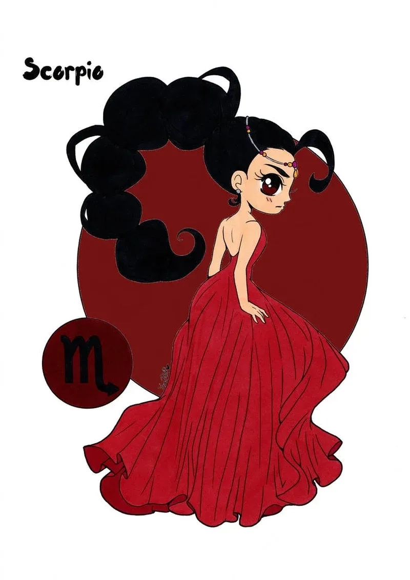 Bộ sưu tập hình ảnh cung bọ cạp nữ chibi đầy cá tính và quyến rũ