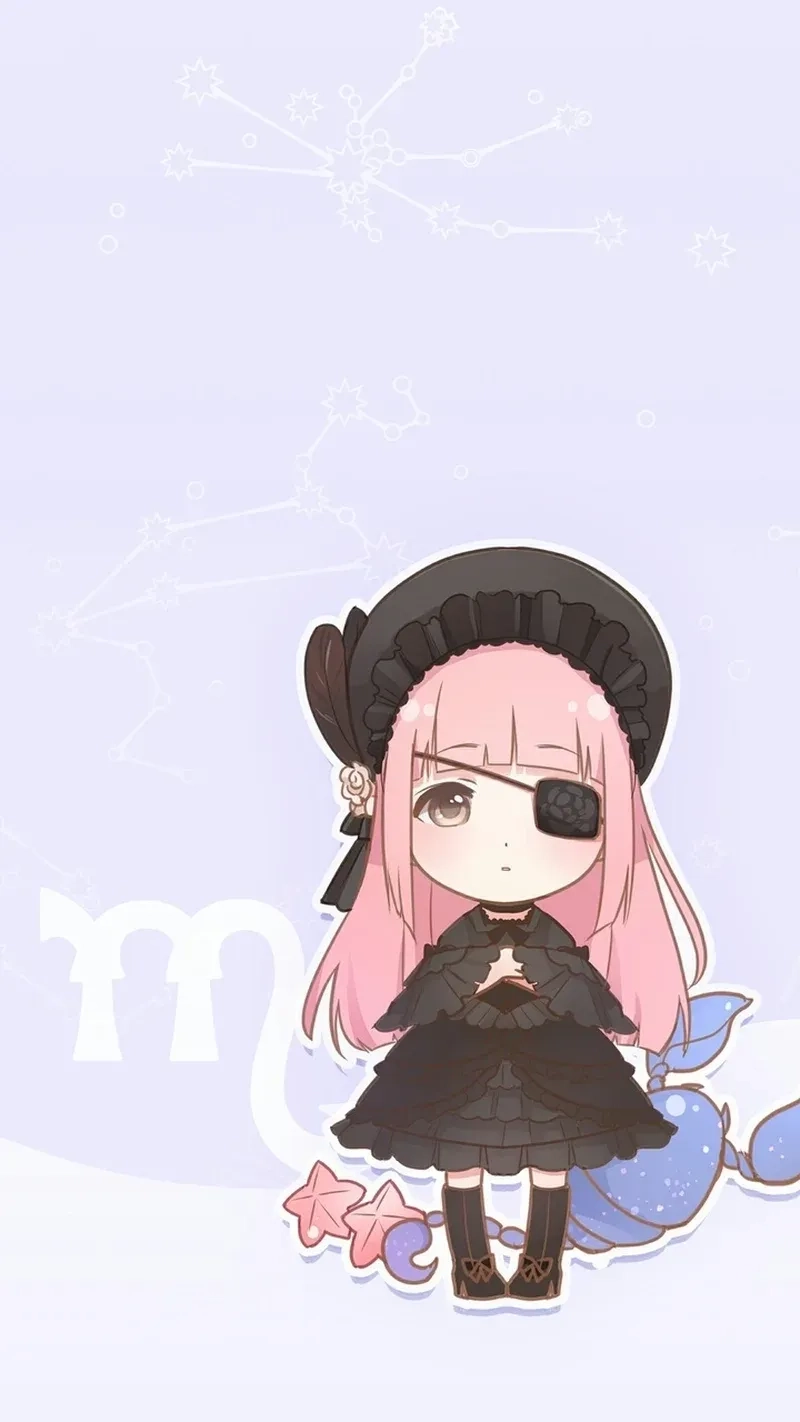 Tổng hợp bộ hình chibi cung bọ cạp cute dễ thương nhất