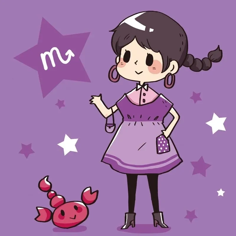 Bộ sưu tập ảnh chibi cung bọ cạp đáng yêu không thể rời mắt