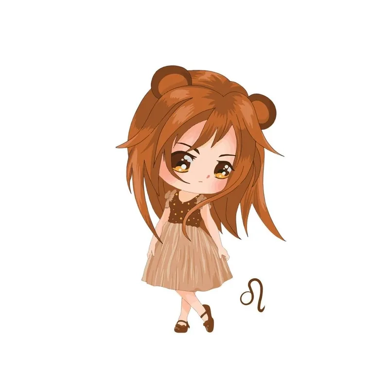 Thỏa sức tải về bộ cung sư tử nữ chibi xinh xắn đáng yêu