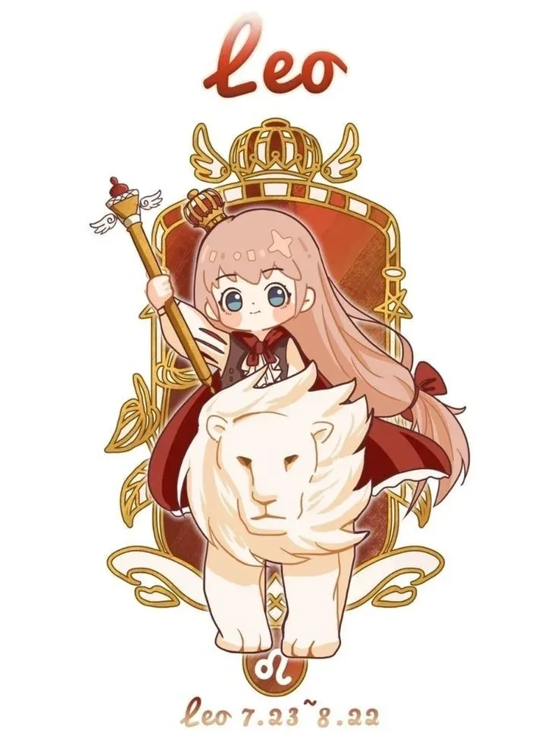 Tải miễn phí hình nền cung sư tử chibi đẹp cho máy tính