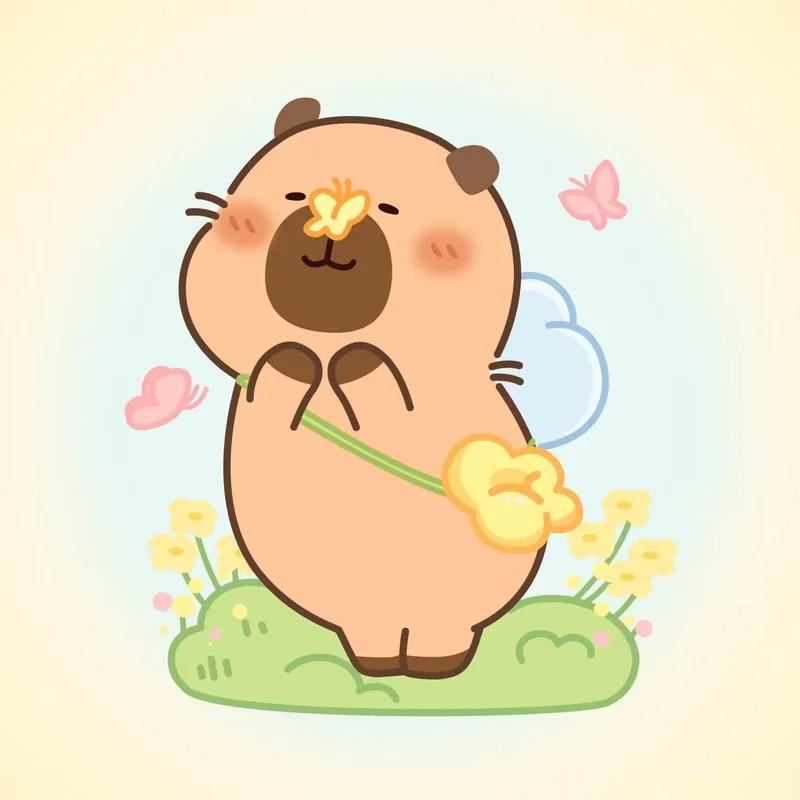 Khám phá bộ hình ảnh capybara chibi cute dễ thương hết nấc