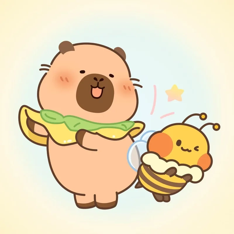 Làm mới avatar cùng avatar hình ảnh capybara cute chibi