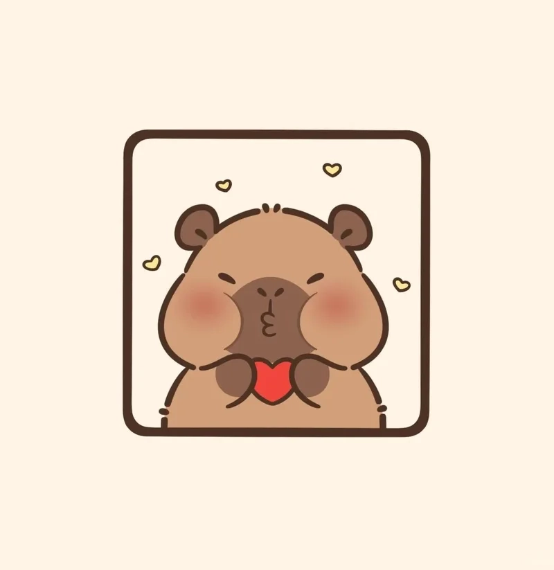 Ấn tượng với hình ảnh nền capybara chibi mới nhất