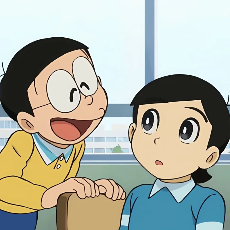 Ngắm đôi bạn vui nhộn nobita x dekisugi