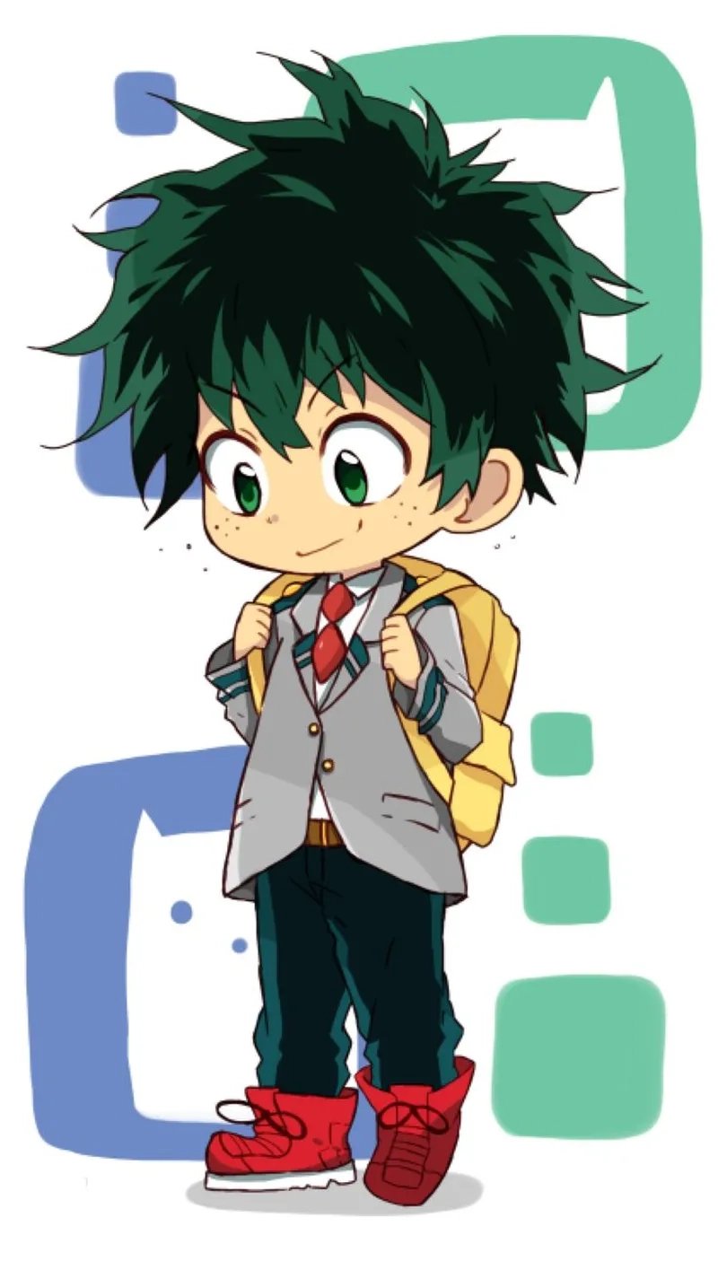 Tải ngay ảnh deku chibi siêu dễ thương chất lượng cao