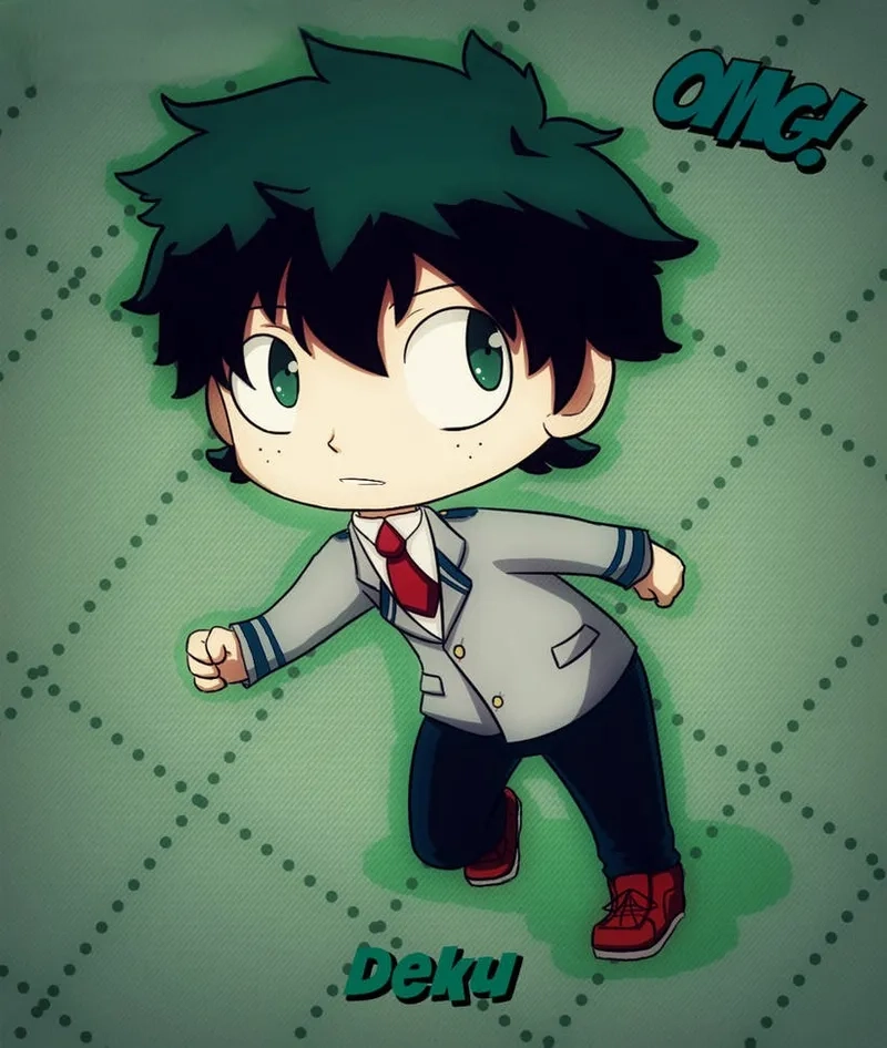 Chiêm ngưỡng anime deku chibi cực đáng yêu hot trend