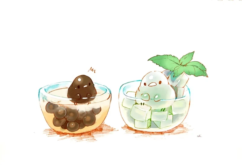 Chiêm ngưỡng ảnh đồ ăn chibi độc lạ chuẩn phong cách anime Nhật Bản