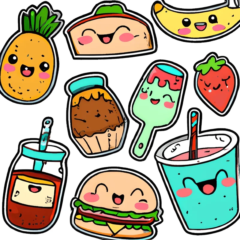 Bộ sưu tập hình đồ ăn vặt chibi đáng yêu khiến bạn muốn lưu ngay