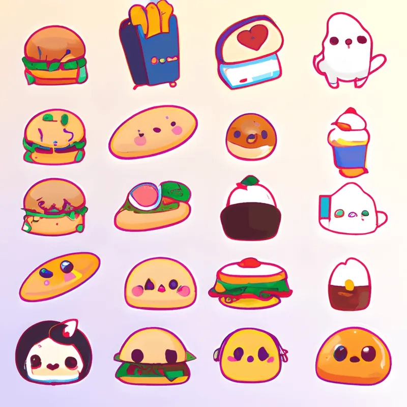 Đắm say thế giới hình ảnh chibi đồ ăn đầy màu sắc và cảm xúc ngọt ngào