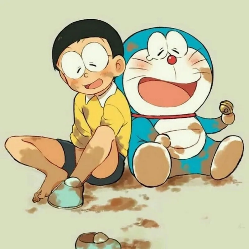 Ngắm bộ đôi doraemon và nobita dễ thương
