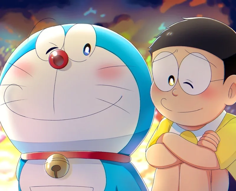 Cùng vui nhộn với doraemon với nobita trên màn hình