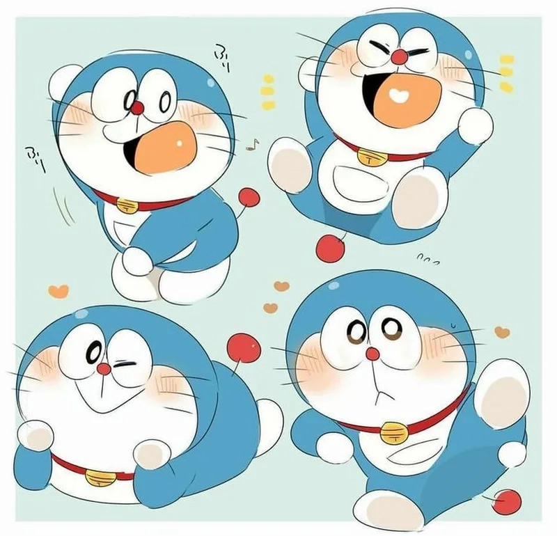 Gây bão mạng xã hội với doraemon chibi dễ thương siêu hot