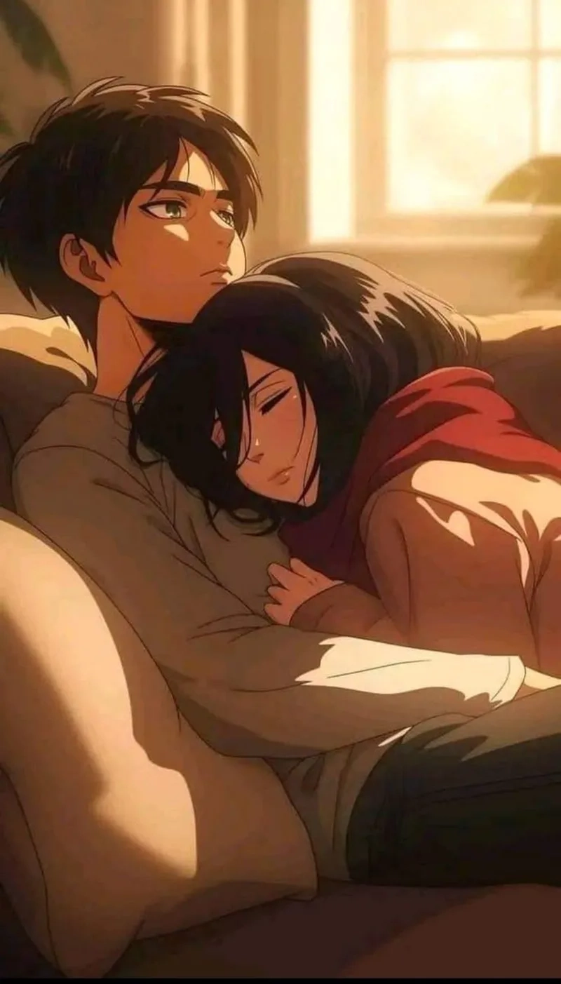 Cặp đôi ngọt ngào trong anime mikasa x eren