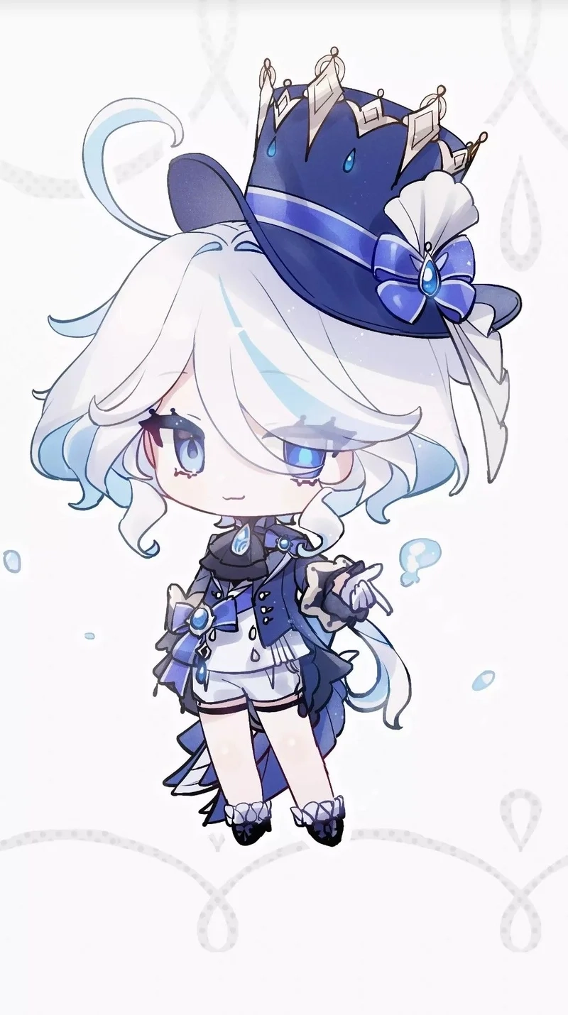 Bộ sưu tập genshin furina chibi đáng yêu cực chất