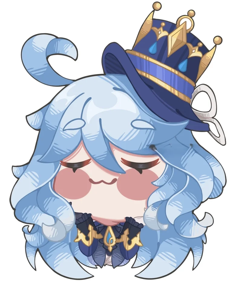 Thưởng thức furina chibi png siêu nét không vỡ hình