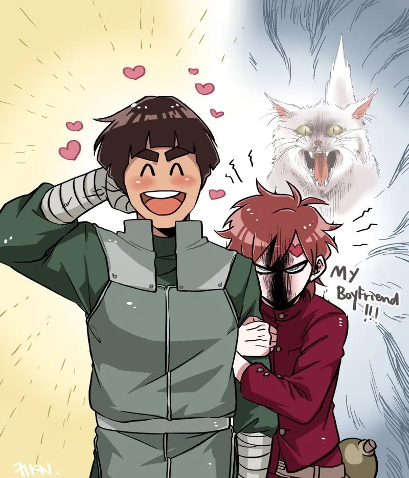 Hình ảnh độc đáo của gaara x lee