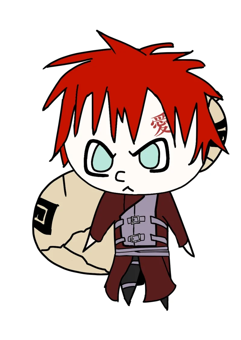 Kho ảnh gaara chibi png nền trong dễ dùng cho thiết kế