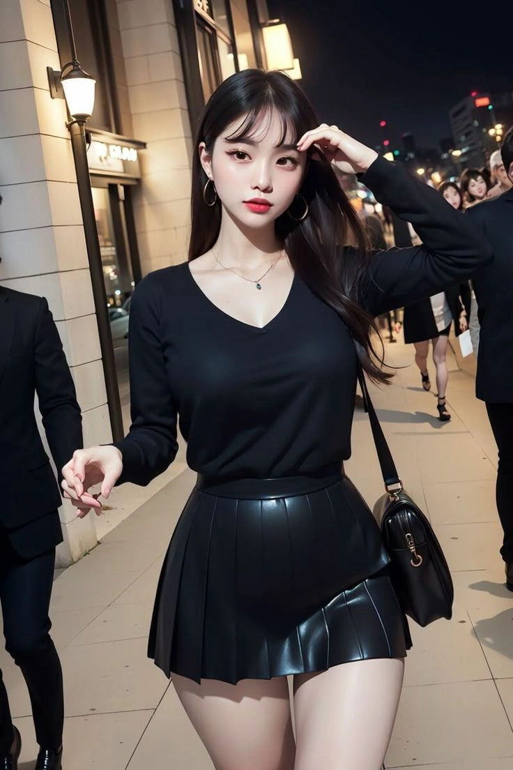 Gái xinh mặc váy siêu ngắn và phong cách thời trang táo bạo