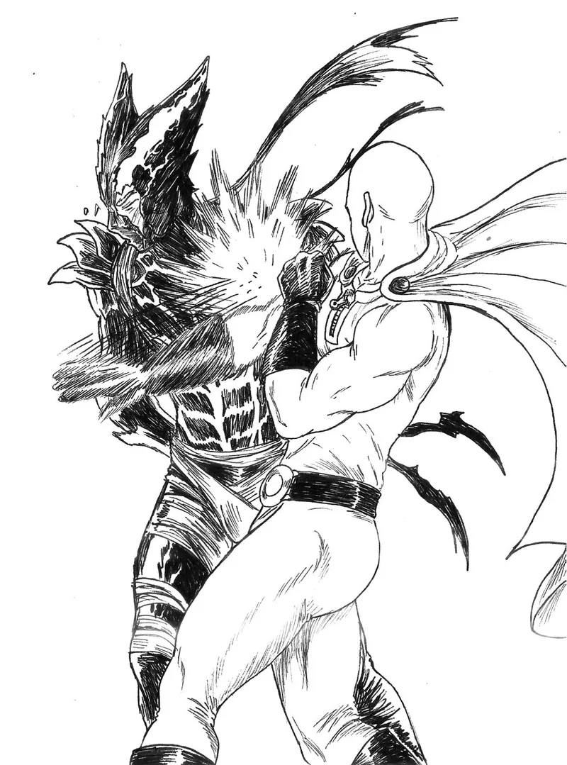 Siêu chiến đấu ngoạn mục cosmic garou vs saitama