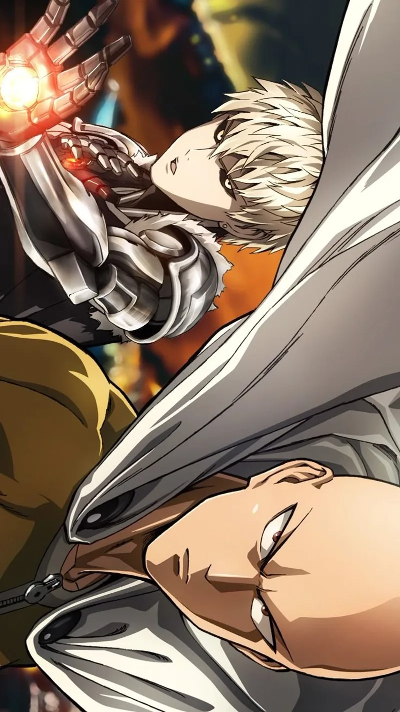 Ngắm khoảnh khắc mạnh mẽ saitama and genos