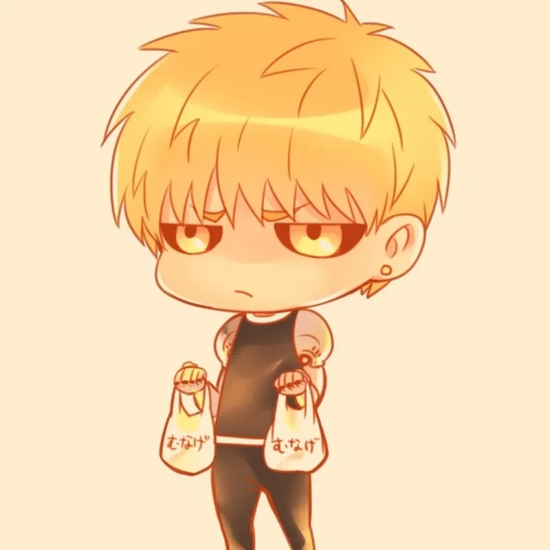 Hình ảnh chibi sống động và cute của genos chibi