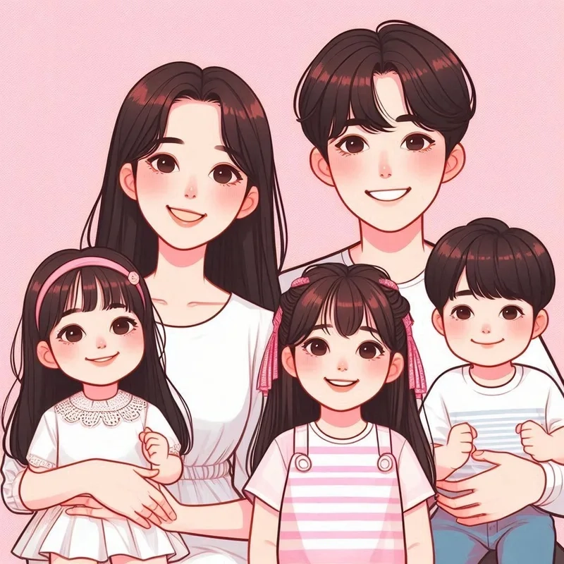 Độc đáo và gần gũi cùng avatar gia đình chibi