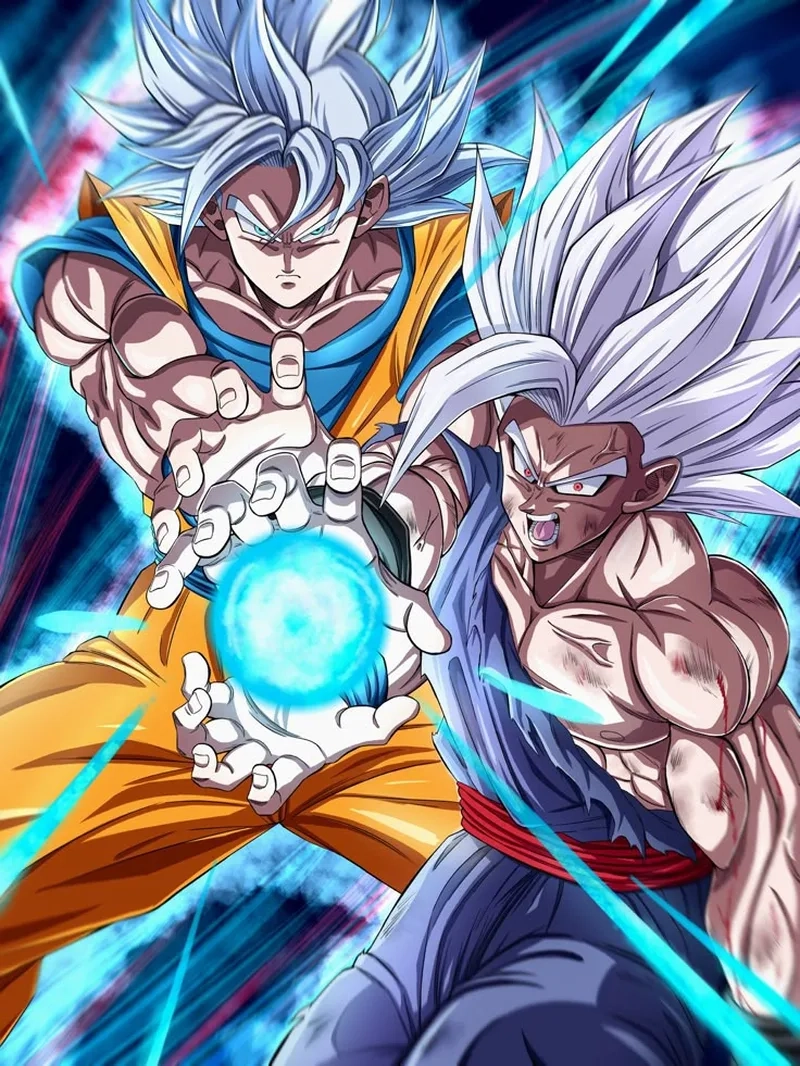 Trận chiến cực kịch tính giữa beast gohan vs mui goku