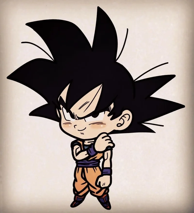 Khám phá bộ ảnh goku chibi cute ngộ nghĩnh đáng sưu tầm