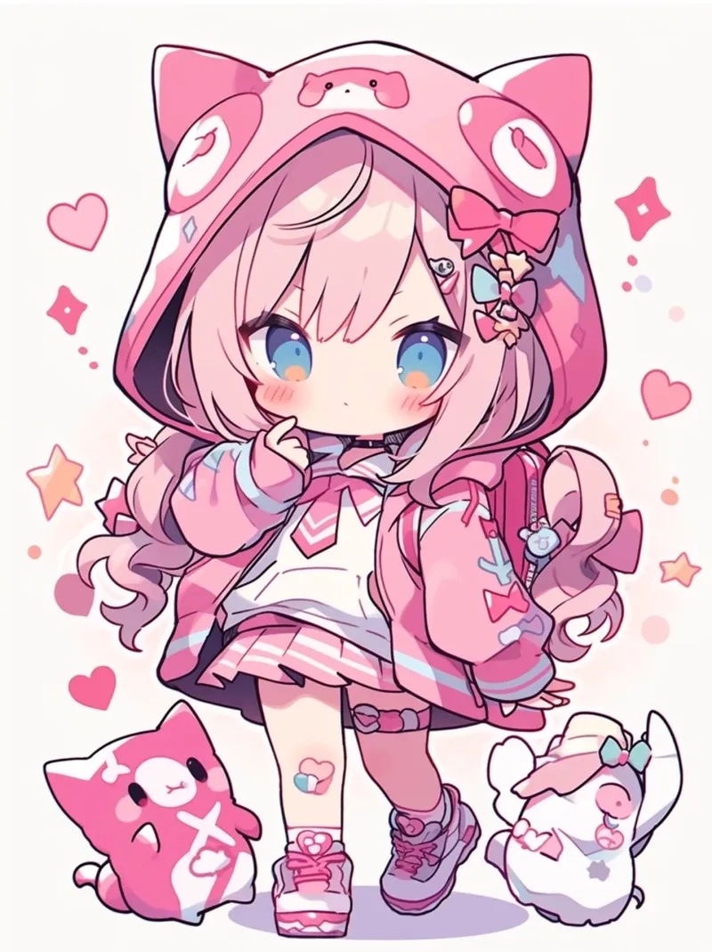 Ngắm nhìn hình anime chibi cute đơn giản mà siêu dễ thương