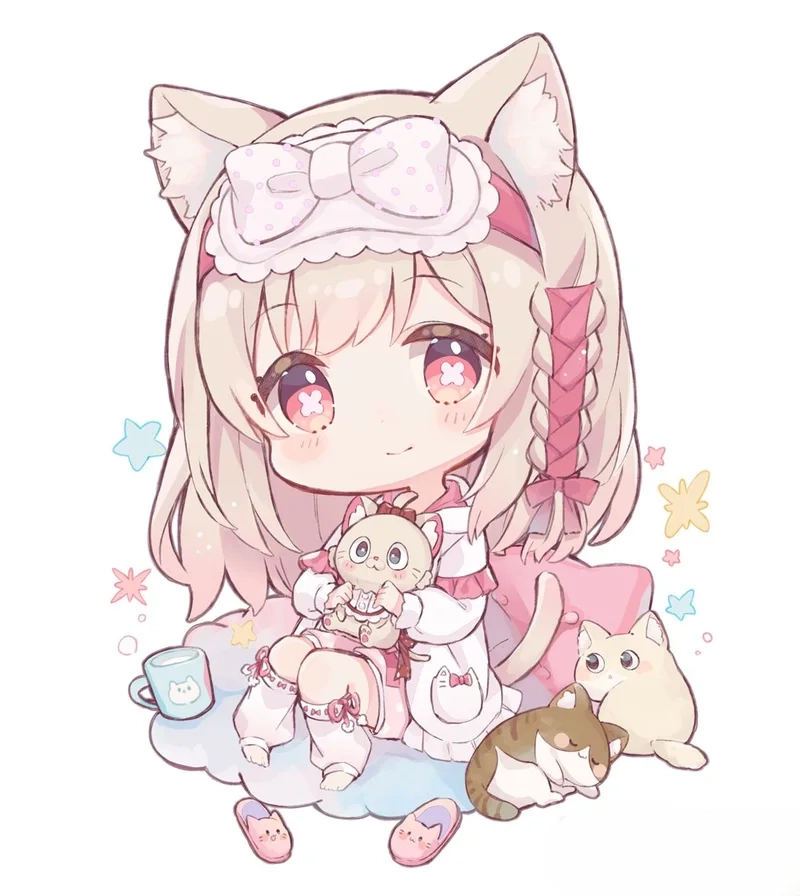 Sưu tầm ngay bộ ảnh chibi nữ cute hot trend nhất hiện nay