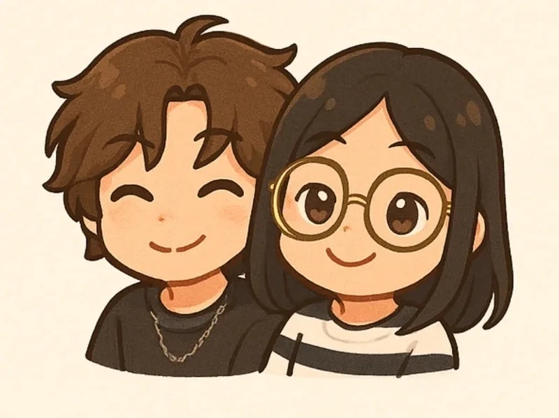 Khám phá bộ sưu tập ảnh cặp đôi anime chibi cute cực dễ thương