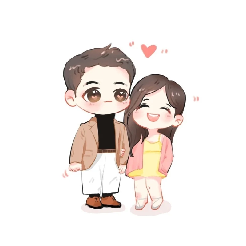 Ngắm nhìn ngay những bức chibi cute cặp đôi hot trend