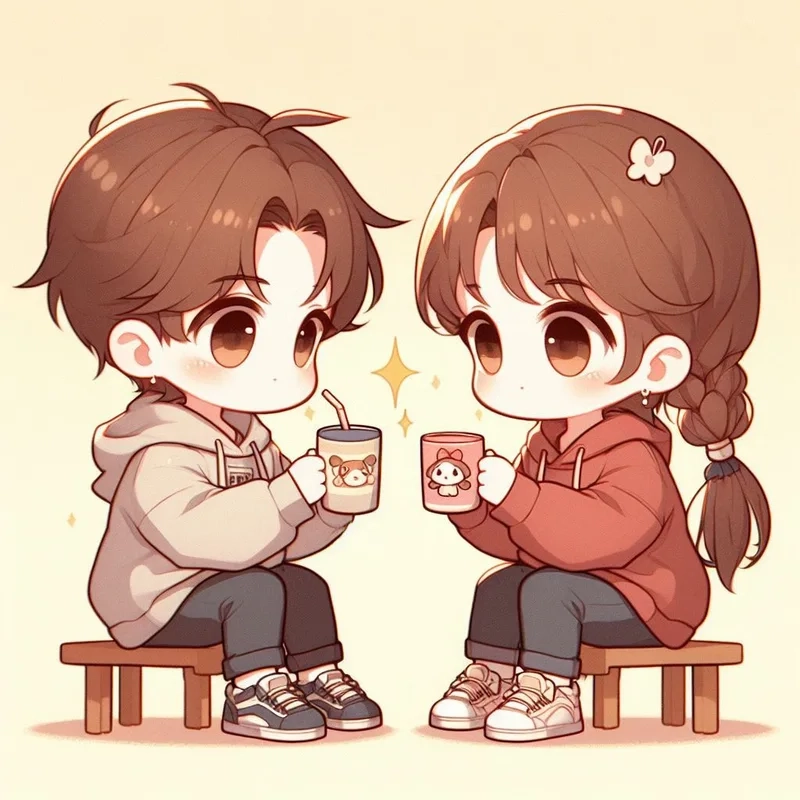 Cập nhật ngay hình cặp đôi chibi cute cực hot cho avatar