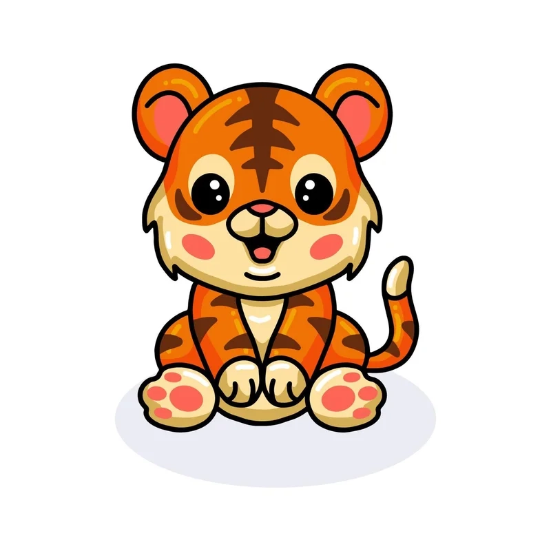 Bộ sưu tập tiger hổ chibi cute khiến ai cũng mê mẩn