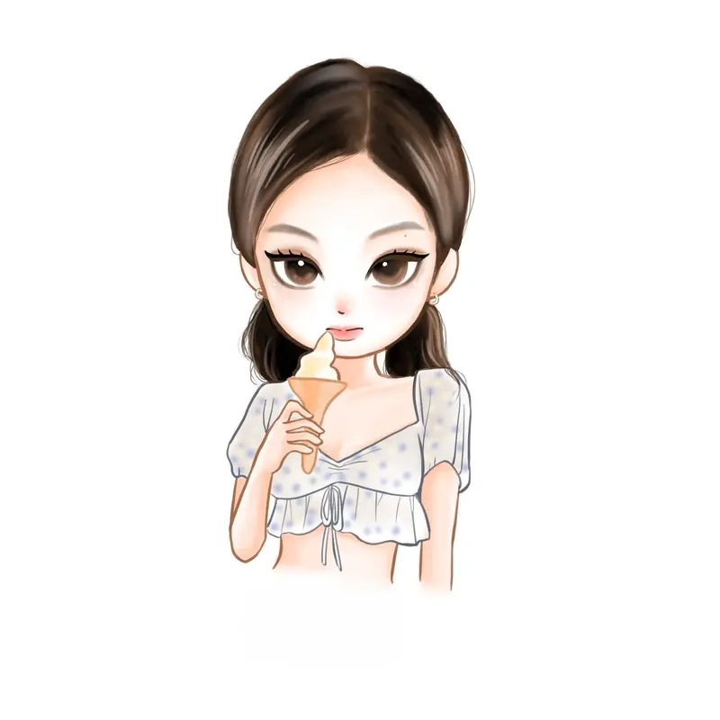 Fan không thể bỏ lỡ ảnh jennie blackpink chibi dễ thương