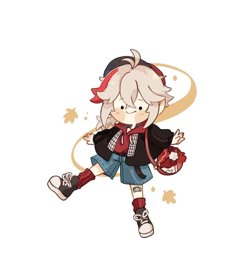 Hình ảnh cute kazuha chibi khiến game thủ say mê