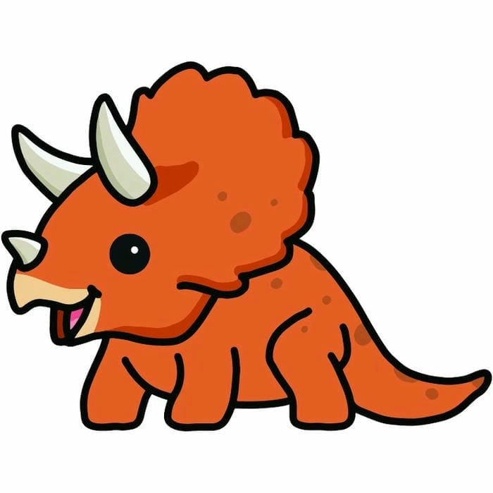 Tải ngay ảnh khủng long chibi siêu dễ thương để làm hình nền cực xinh