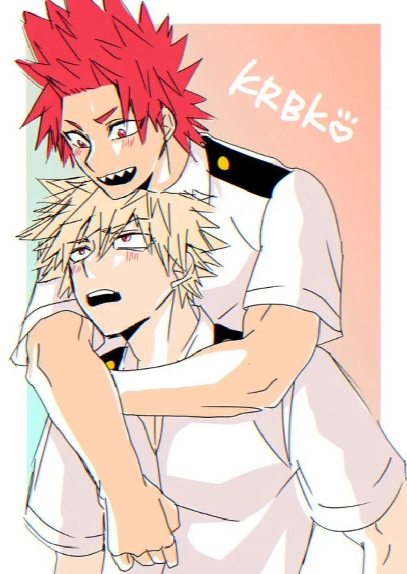 Khoảnh khắc ngọt ngào cùng kirishima x bakugou cute