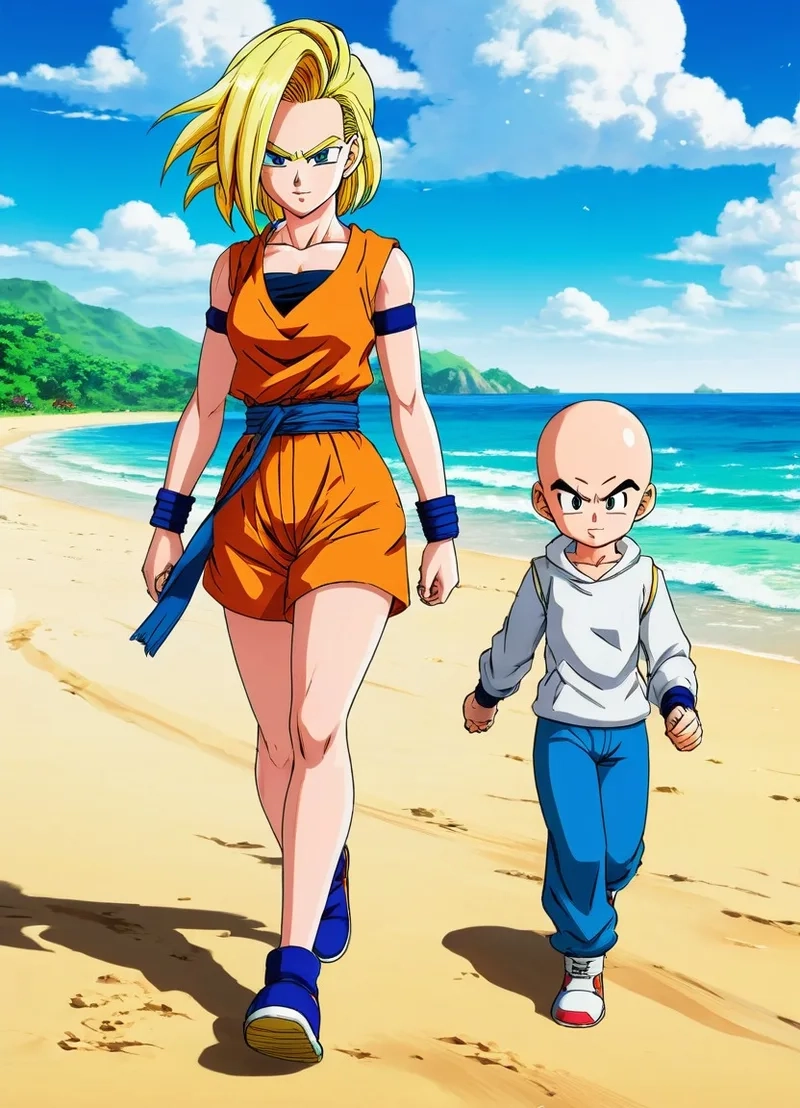 Sức mạnh kết hợp độc đáo của krillin and android 18