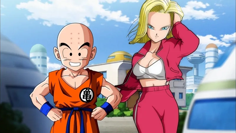 Khi 18 hợp sức cùng Krillin 18 and krillin
