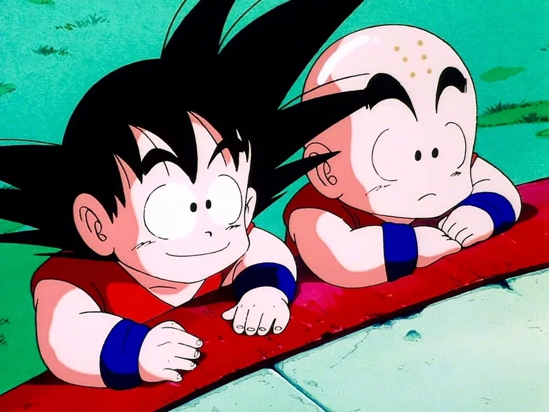 Sức mạnh vượt trội từ Goku và Krillin goku and krillin