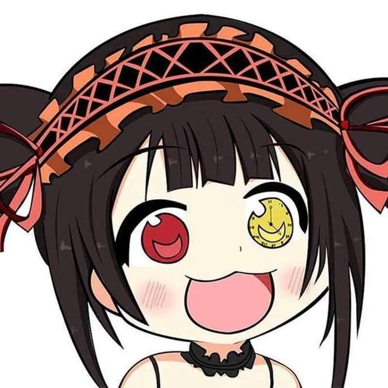 Ngắm nhìn kurumi tokisaki chibi phiên bản chibi cực đáng yêu