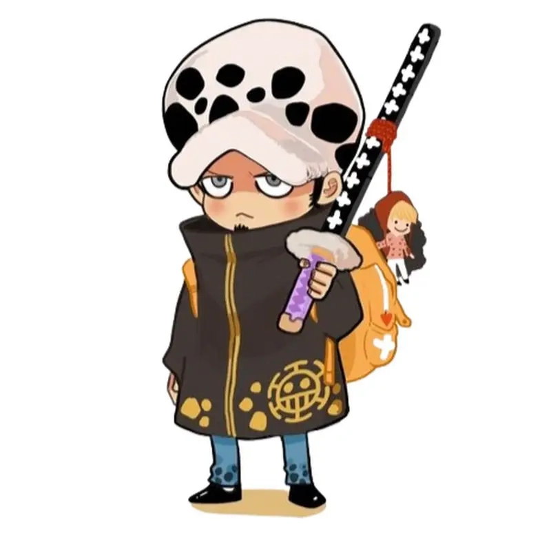 Cảm nhận phong cách riêng qua từng nét chibi law fanart