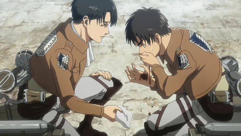 Trận chiến gay cấn giữa levi vs eren