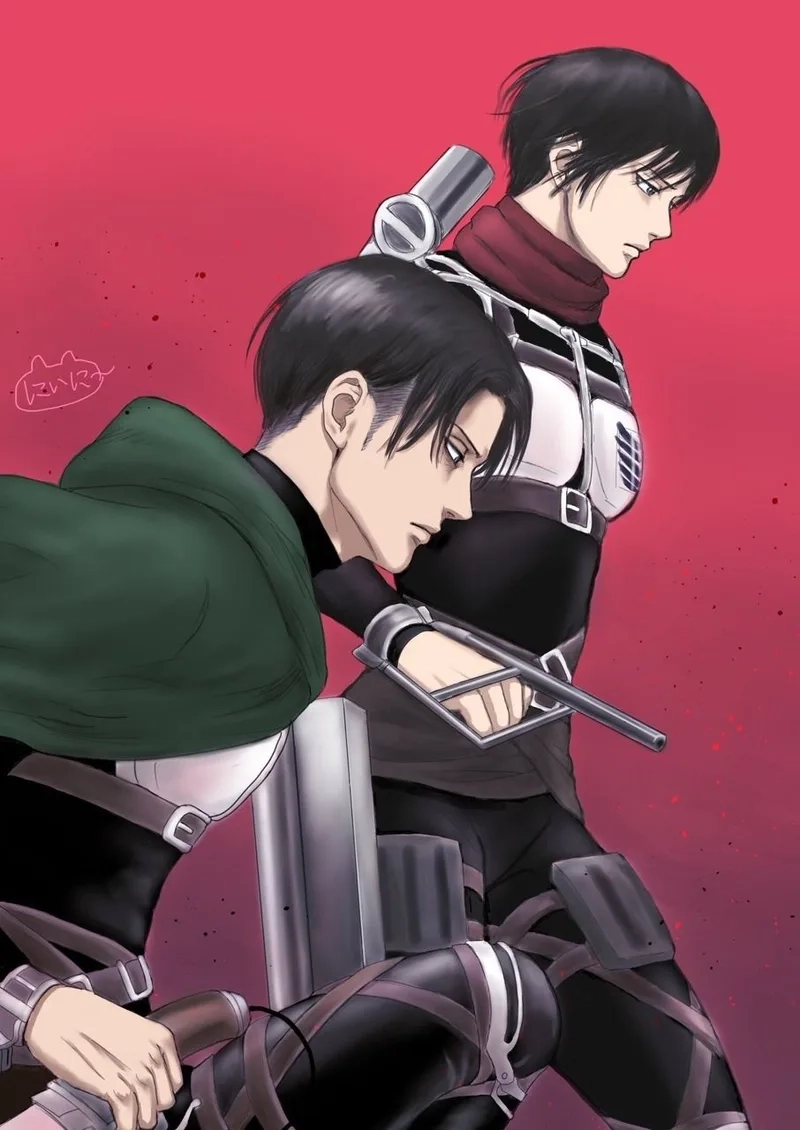 Ngắm lại sự hợp tác của levi và eren