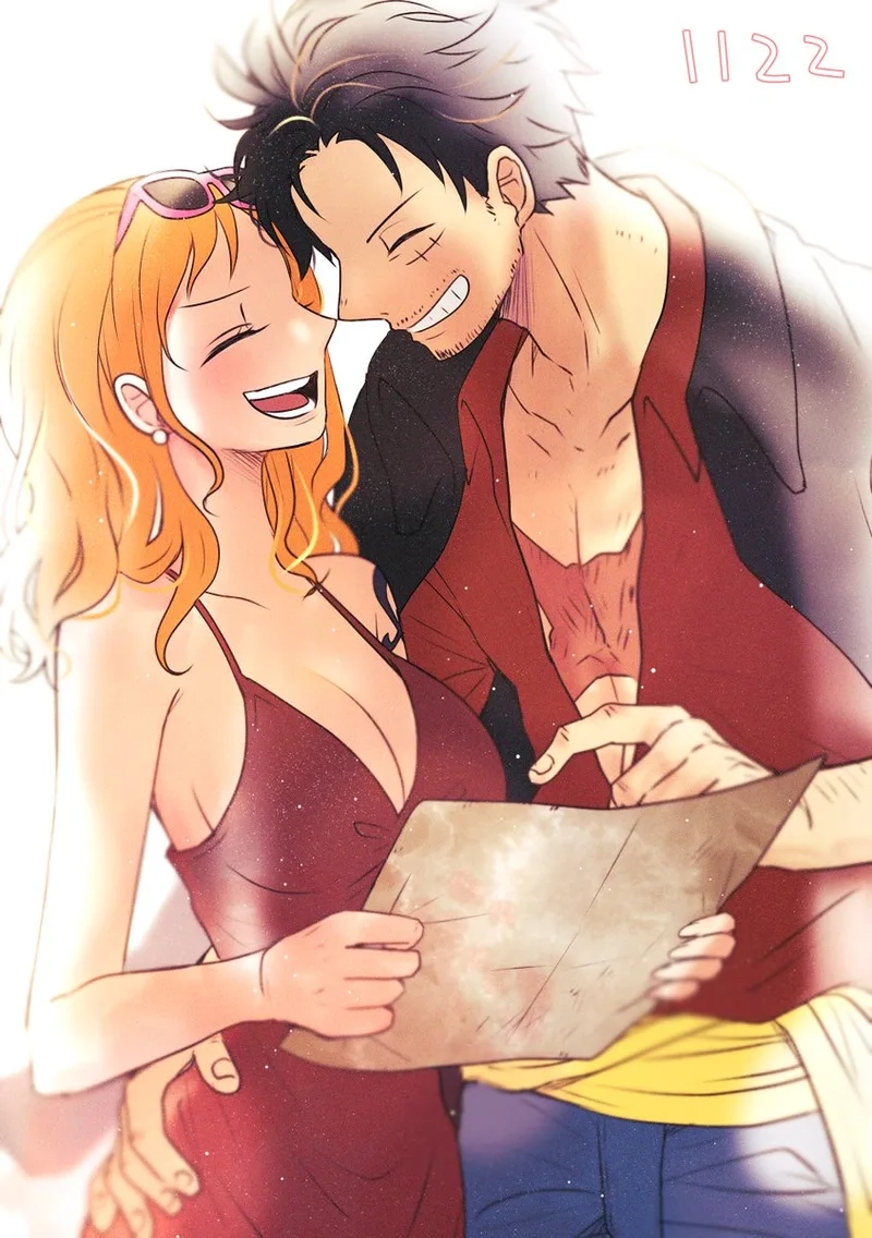 Hình ảnh ngọt ngào trong luffy nami truyện