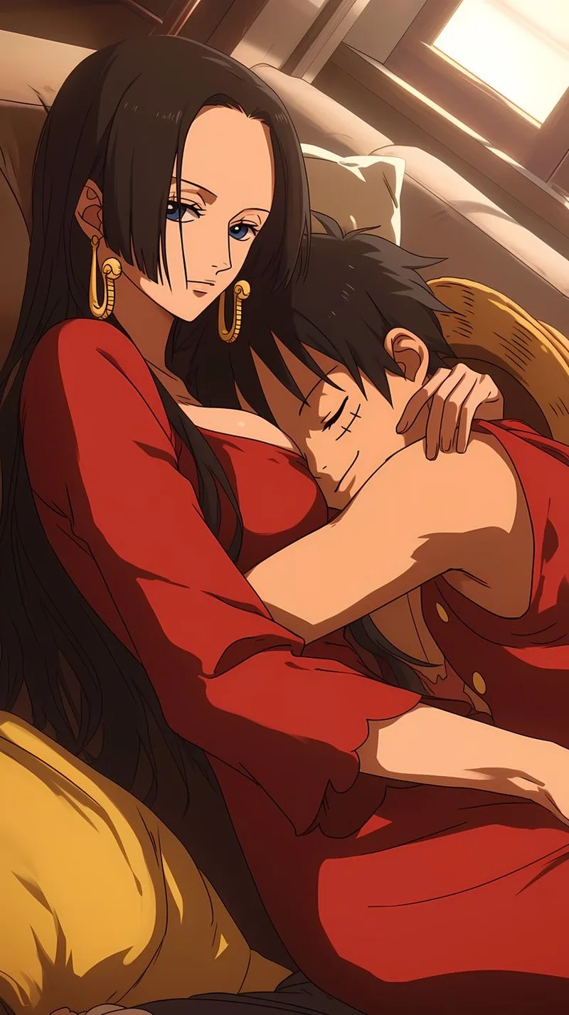 Thưởng thức cảnh đẹp lãng mạn boa hancock and luffy