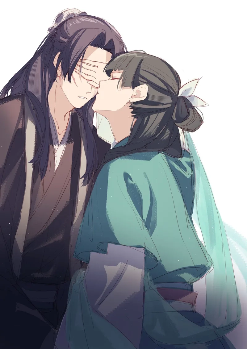 Khoảnh khắc lãng mạn maomao kiss jinshi